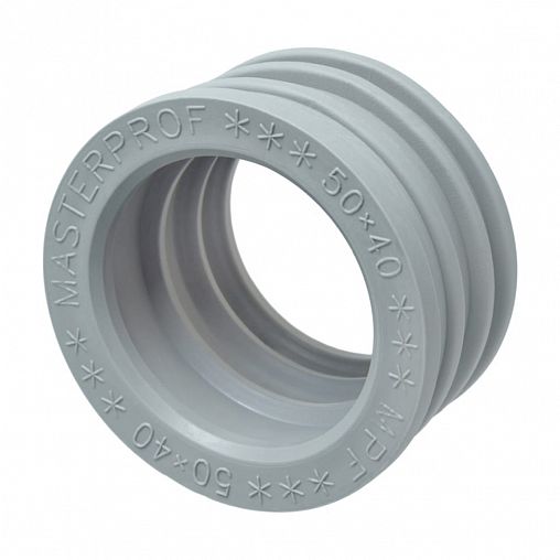 Манжета для канализации удлиненная MPF, ТЭП, d 50 x 40 мм, серая фото