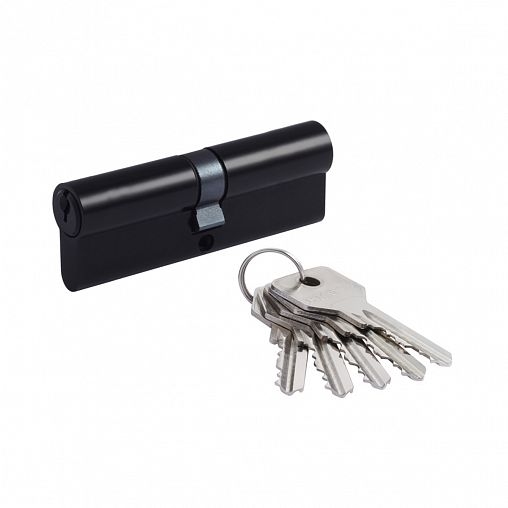 Цилиндровый механизм Нора-М STD Z Л-90 (45-45), ключ/ключ, черный фото