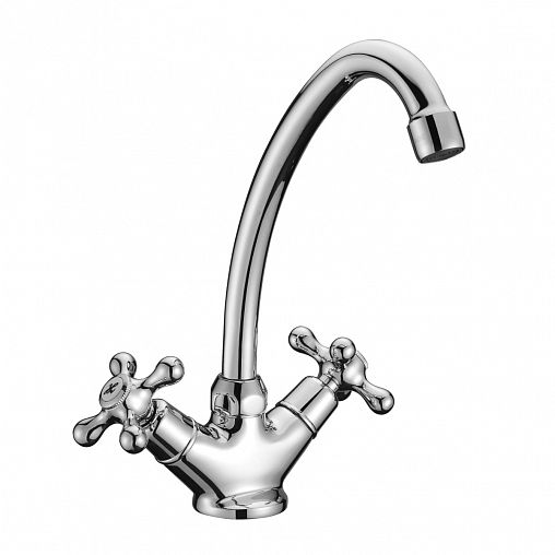 Смеситель для кухни Lemark Standart LM2104C, двухвентильный, хром фото