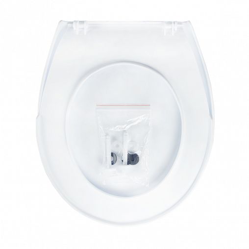 Сиденье для унитаза с большой крышкой VIRPlast Виктория, белое фото