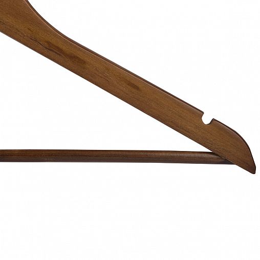 Вешалки для одежды Рыжий кот, с перекладиной, 45 x 23 x 1,2 см, коричневые, набор 5 шт фото