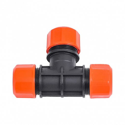 Тройник для соединения шлангов Жук, цанговый, 1/2" фото