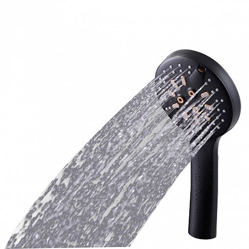 Лейка для душа Fashun A15-7, 5 режимов, черная фото