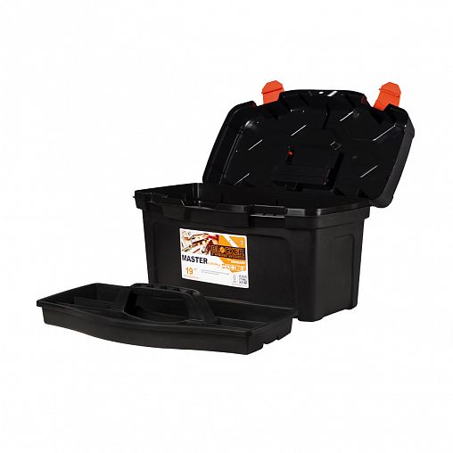 Ящик для инструментов Blocker Master Economy, 48,5 x 26 x 25,8 см, черный фото