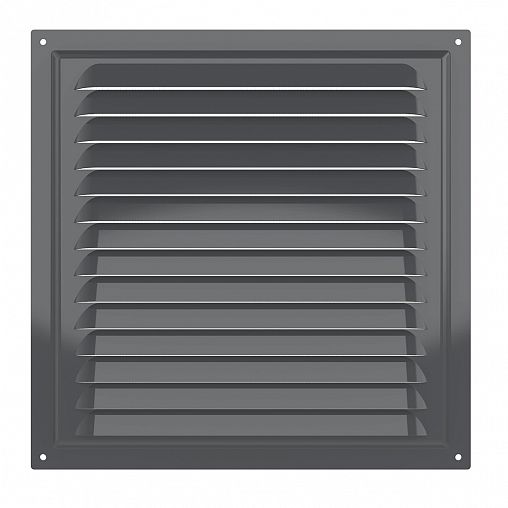Решетка вентиляционная Era 2525МЭ Gray, эмалированная сталь, 250 x 250 мм фото