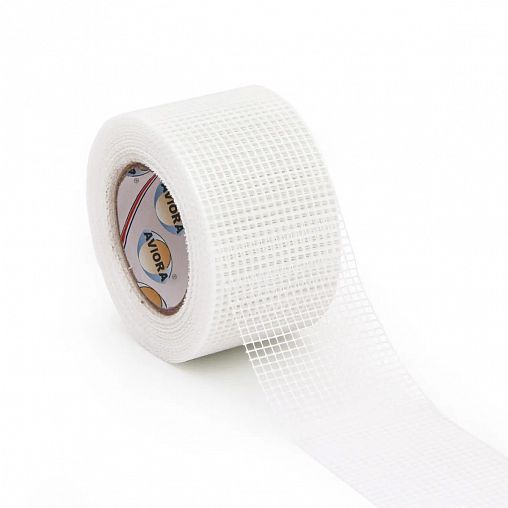 Серпянка Aviora, самоклеящаяся, 50 мм x 50 м, белая фото