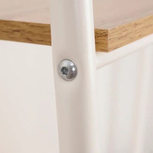 Стеллаж ЗМИ Скандинавия 14, 4 полки, 45 x 38,5 x 147 см, белый фото