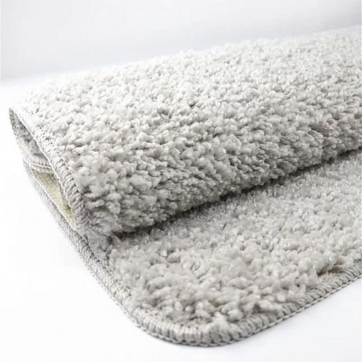 Коврик в ванную и туалет L Cadesi Anelya, 50 x 80 + 50 x 40 см, полипропилен, серый фото