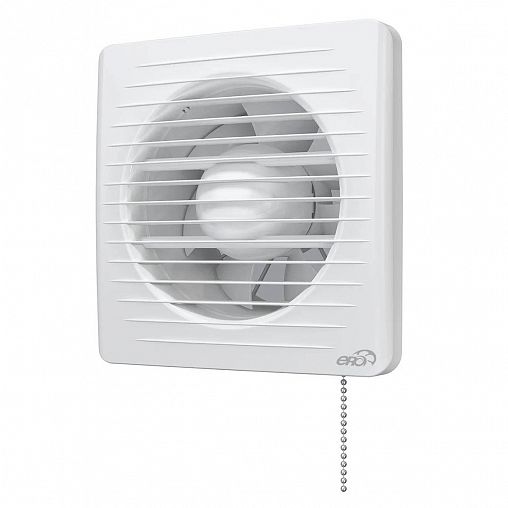 Вентилятор осевой вытяжной Era 5C-02, c обратным клапаном и тяговым выключателем, D 125, 16 Вт фото