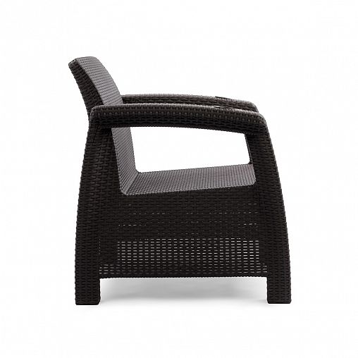 Набор 2-х кресел Альтернатива Ротанг плюс, 73 x 70 x 79 см, мокко фото