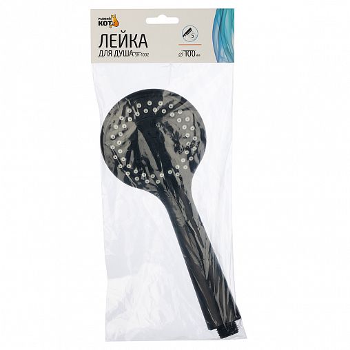 Лейка для душа Рыжий кот SH-1002, 5 режимов, черная фото