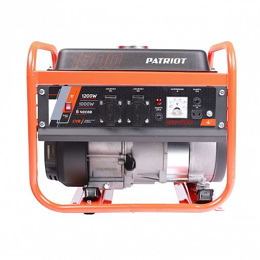 Генератор бензиновый Patriot GRS 1500, 3 л.с, 1000 Вт фото