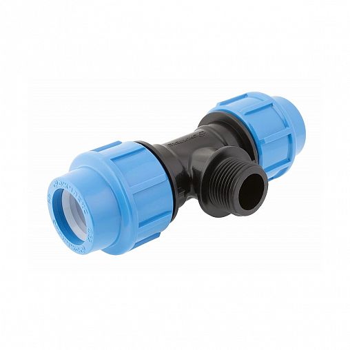 Тройник комбинированный полипропиленовый Джилекс, с наружной резьбой, 32 x 1" П x 32 мм фото