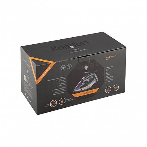 Утюг Leonord LE-1804, 3100 Вт, подошва керамическая, черно-фиолетовый фото