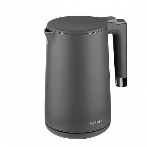 Чайник электрический Energy E-215, двойной корпус, 1,7 л, серый фото