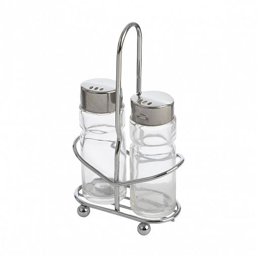 Набор для специй на подставке Mallony Spezia, серебристый фото