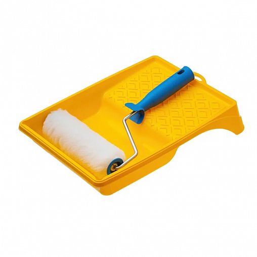 Набор малярный Акор Стандарт, валик меховой D50 x 180 мм с ванночкой фото