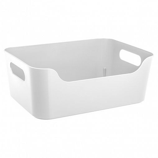 Корзина универсальная Econova Scandi, 340 x 240 x 140 мм, 10 л, белая фото