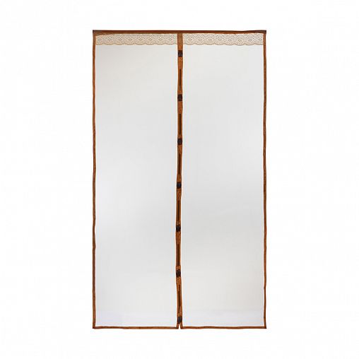 Москитная сетка на дверь Рыжий кот Капутомоскито Птички, на магнитах, 1,2 x 2,1 м, коричневая фото