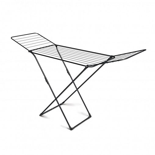 Сушилка для белья напольная Nika, сушильное полотно 18 м, черная фото