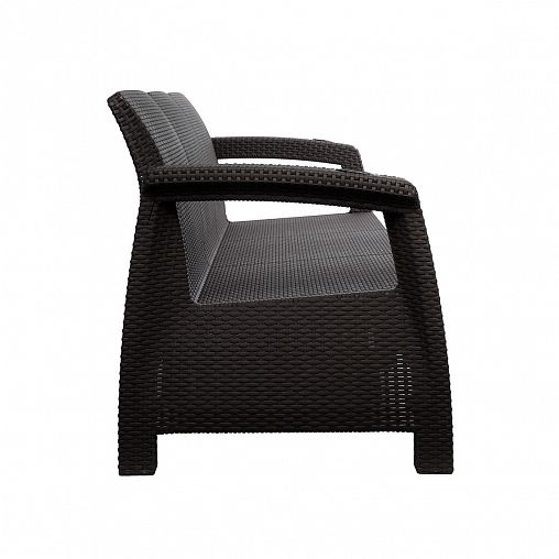 Диван Альтернатива Ротанг плюс, 188 x 70 x 79 см, мокко фото