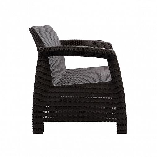 Диван Альтернатива Ротанг плюс, 127 x 70 x 79 см, мокко фото