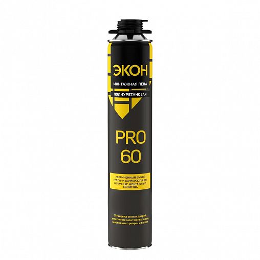 Профессиональная монтажная пена Экон 60 ПРО 3048152, летняя, 750 мл фото