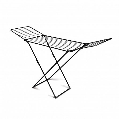 Сушилка для белья напольная Nika, сушильное полотно 20 м, черная фото