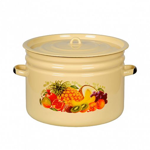 Бак эмалированный СтальЭмаль, 24 л, с декором фото