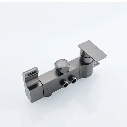 Душевая система с тропическим душем Профсан ПСМ-900-82GA, со смесителем, графит фото