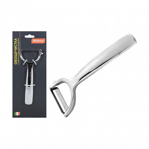 Овощечистка Mallony Semplice, с горизонтальным лезвием, 15 x 6,3 x 0,6 см фото