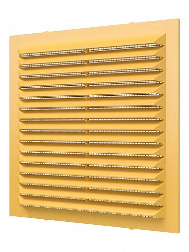 Вентиляционная решетка Era 1313С беж, пластиковая, с сеткой, 138 x 138 мм фото