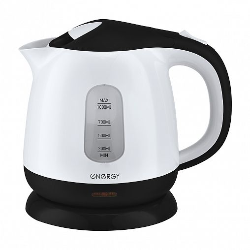 Чайник электрический Energy E-275, 1 л, пластик, бело-черный фото
