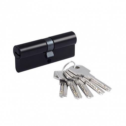 Цилиндровый механизм Нора-М STD AL ЛП-80 (40-40), ключ/ключ, черный фото