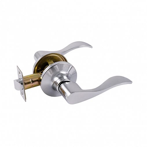 Ручка-защелка Нора-М Isparus ЗВ1-05, без запирания, хром фото