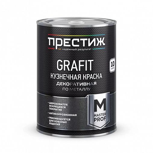 Краска кузнечная по металлу Престиж Grafit, 0,9 кг, зеленая фото
