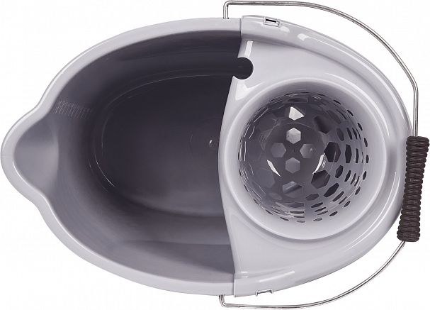 Ведро Моп с отжимом Spin&Clean Vogue, 12 л, серебро фото