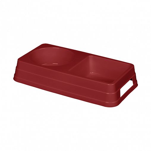 Миска для животных Lucky Pet, 0,8 л, бордовая фото