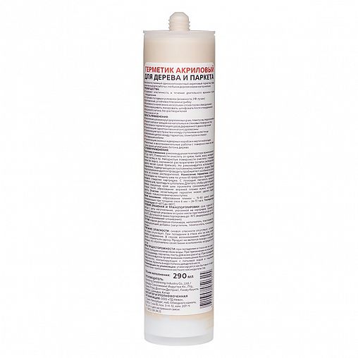 Акриловый герметик для дерева и паркета MasterTeks Profimaster 9782337, 290 мл, дуб фото Акриловый герметик для дерева и паркета MasterTeks Profimaster 9782337, 290 мл, дуб фото