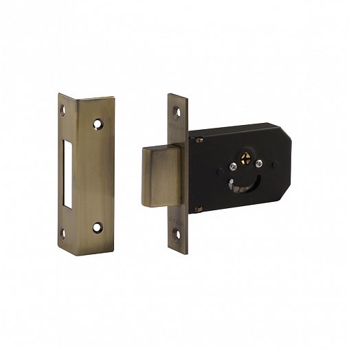 Замок врезной Нора-М, ЗВ-111, 5 ключей, старая бронза фото