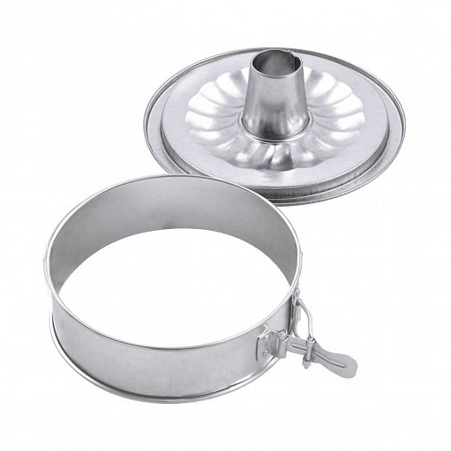 Форма для выпечки кексов и тортов Мультидом, разъемная, 3 части, сталь, d 15,5 см фото