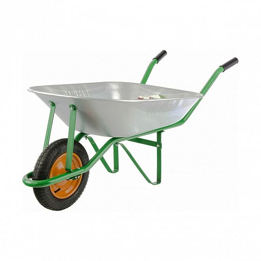 Тачка одноколесная садовая Palisad, 78 л, пневматическое колесо фото