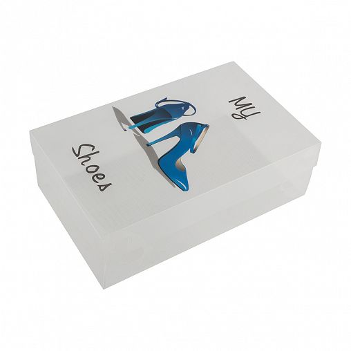 Коробка для обуви Рыжий кот, с принтом, 30 x 18 x 10 см фото