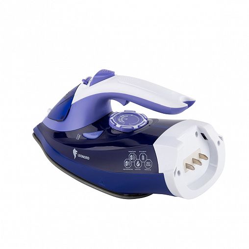 Утюг беспроводной Leonord LE-1807U, 2600 Вт, подошва керамическая, фиолетовый фото