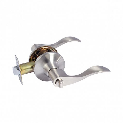 Ручка-защелка Нора-М Isparus ЗВ1-03, фиксатор, матовый никель фото