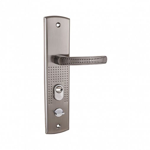 Ручка дверная на планке Аллюр РН-А222-L, левая, матовый никель фото