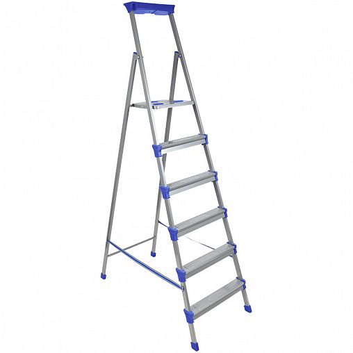 Стремянка Nika СМ6, стальная, 6 ступеней, 1,97 м фото
