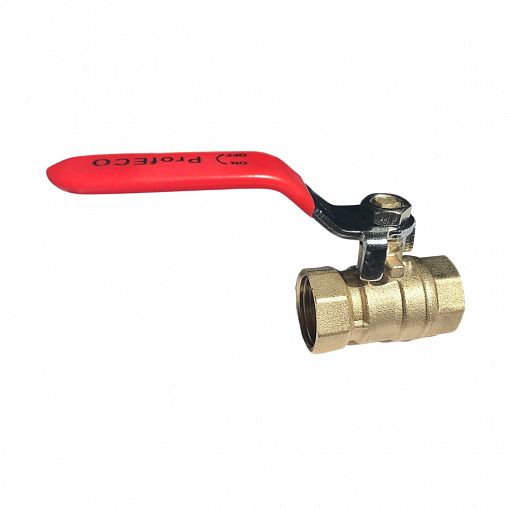 Кран шаровой латунный ProfECO для воды с внутренней/внутренней резьбой, 1/2", ручка фото