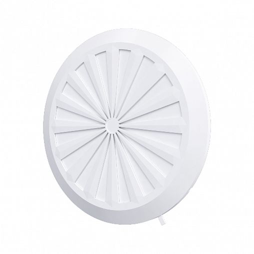 Решетка вентиляционная регулируемая Era D180 10RKU, d=90-160 мм, с фланцем, пластиковая фото