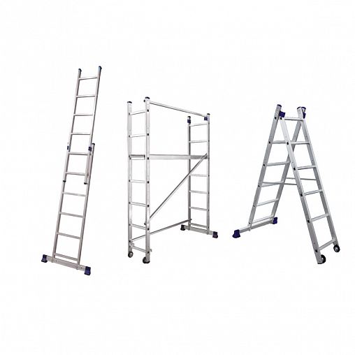 Лестница-помост Alumet SM 4007, алюминиевая, 2 x 7 ступеней, 1,98 м фото
